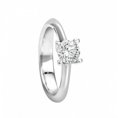Anello Tesoro in oro bianco e diamanti 0,40 ct
