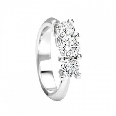 Anello Tesoro 4 in oro bianco e diamanti 1,50 ct