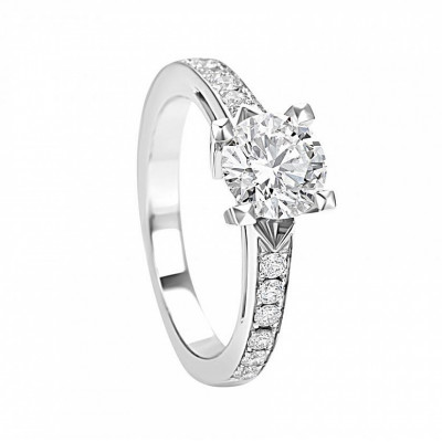 Anello Tesoro 2 in oro bianco e diamanti 0,41 ct