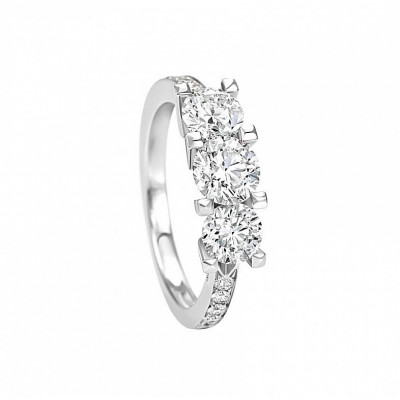 Anello Tesoro 5 in oro bianco e diamanti 0,89 ct