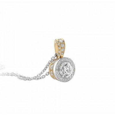Girocollo Icona 10 in oro bianco, rosa e diamanti