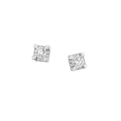 Orecchini IO LUCE in oro bianco e diamanti ct 0,20 G VS