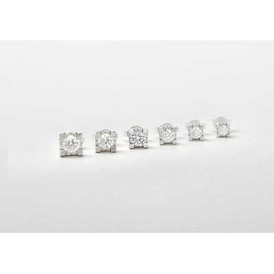 Orecchini in oro bianco e diamanti IO LUCE