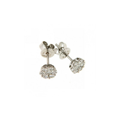 Orecchini oro e diamanti 0,50 Ct