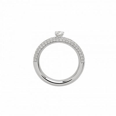 Anello in oro bianco e diamanti