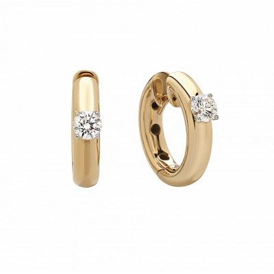 Orecchini in oro rosa e diamanti