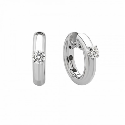 Orecchini in oro bianco e diamanti