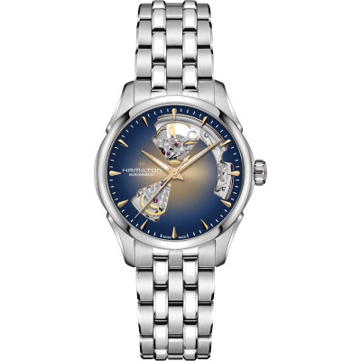Jazzmaster Open Heart Lady Auto 36 mm blu navy