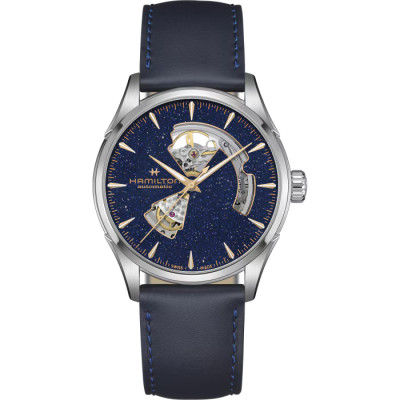 Jazzmaster Open Heart Lady Auto 42 mm blu notte scintillante