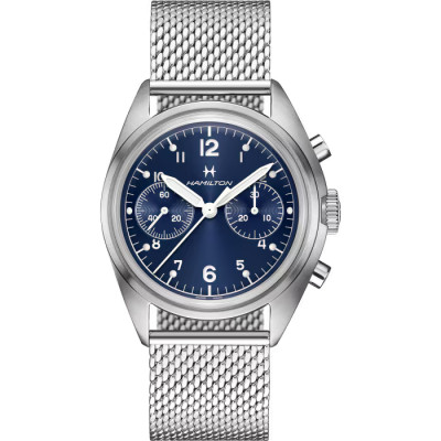 Khaki Aviation Pilot Pioneer Mechanical Chrono