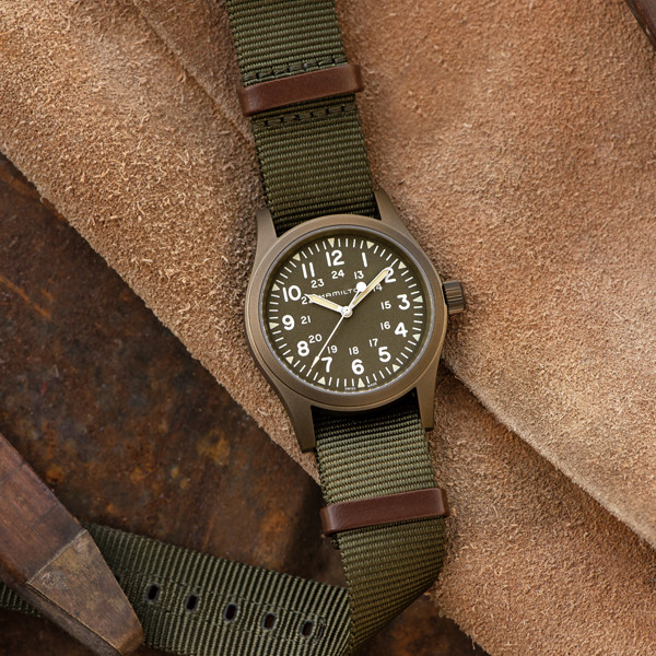 Hamilton Khaki Field Mechanical tessuto