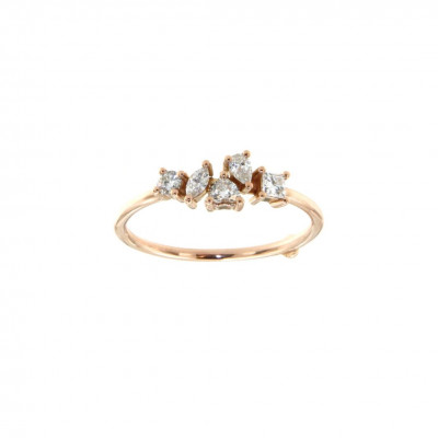 Anello 5 diamanti