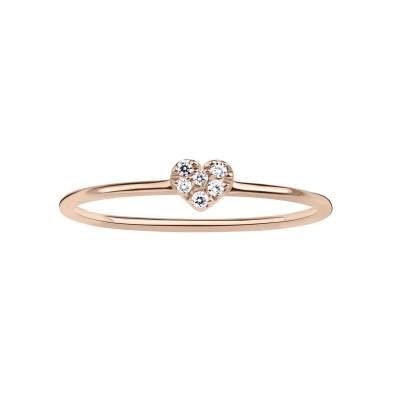 Anello Cuore diamanti