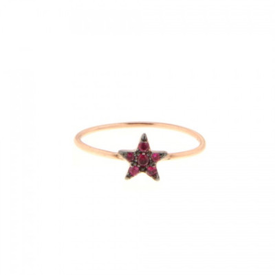 Anello Stella e Rubini