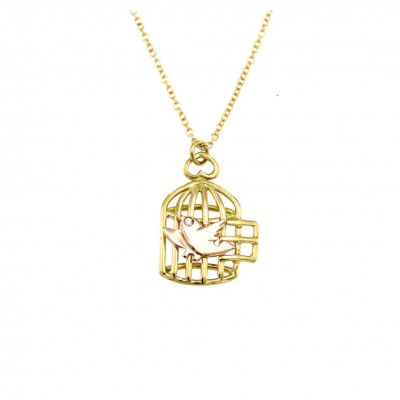 Collana Uccellino in gabbia