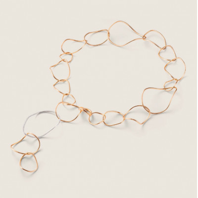 Collana Chips diamanti 60 cm