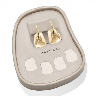 Puzzle Small gold Earrings Box