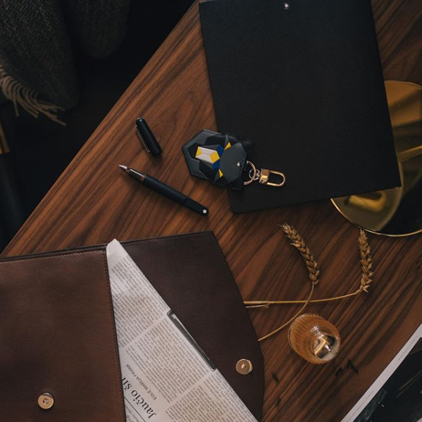 Montblanc Portachiavi Meisterstück Soft Grain Orso