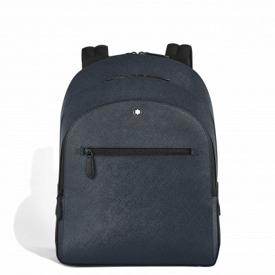 Zaino Sartorial medio con 3 scomparti tweed blu