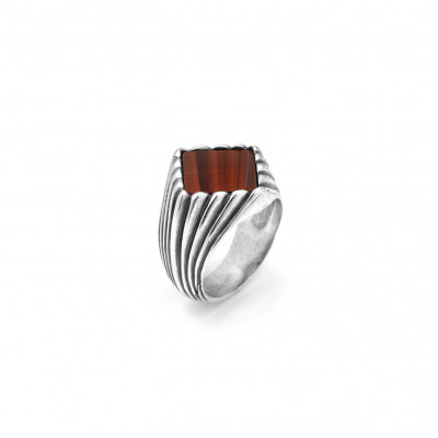 Anello Rigato Occhio Di Toro