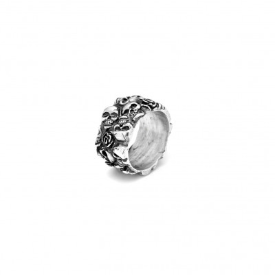Anello Teschi E Rose