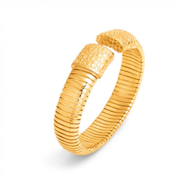 Bracciale Tubogas Croco oro