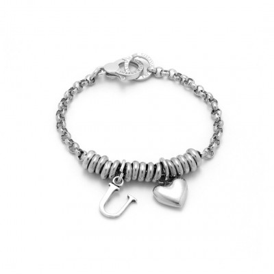 Bracciale Cuore e Lettera U