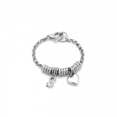 Bracciale Cuore e Lettera S