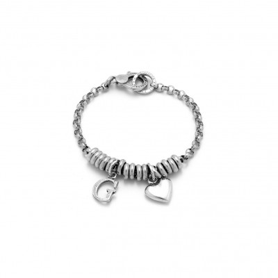 Bracciale Cuore e Lettera G