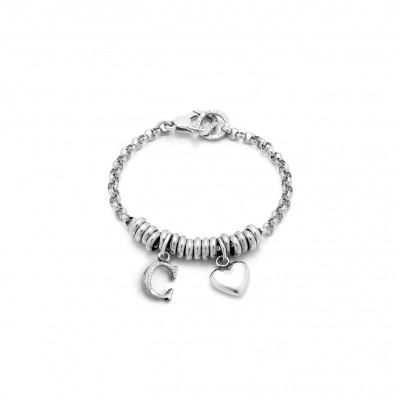 Bracciale Cuore e Lettera C