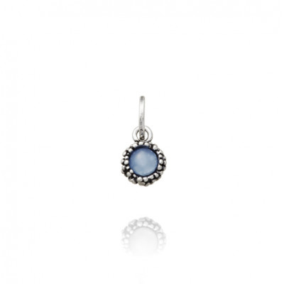Charm Agata Blu Perlage