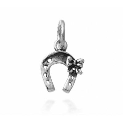 Charm Ferro di Cavallo Fiocco