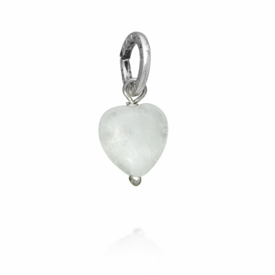 Charm Cuore Cristallo di Rocca