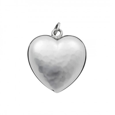 Charm Cuore Martellato Medio