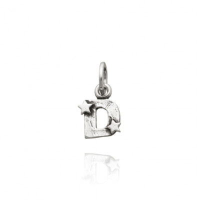 Charm Lettera Stelle D