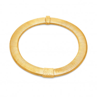 Collana Tubogas Croco oro