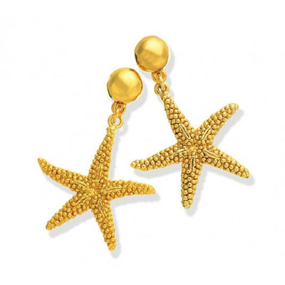 Orecchini Stelle Marine pendente oro