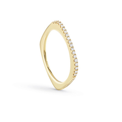 Anello Bagliori in oro giallo e diamanti