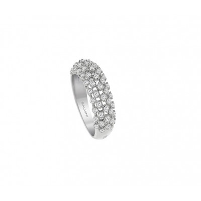 Anello Cachemire in oro bianco con diamanti