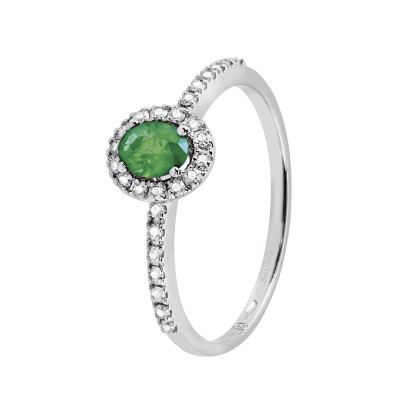 Anello Dora Diamanti e Smeraldo