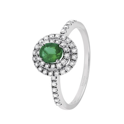 Anello Dora Diamanti e Smeraldo