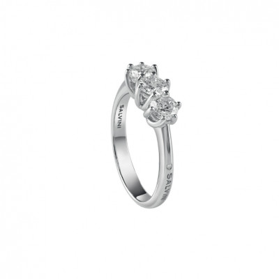 Anello Trilogy Lavinia in oro bianco con diamanti