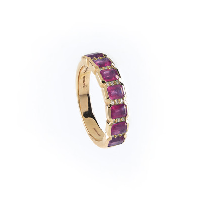 Anello Regina Diamanti e Rubini