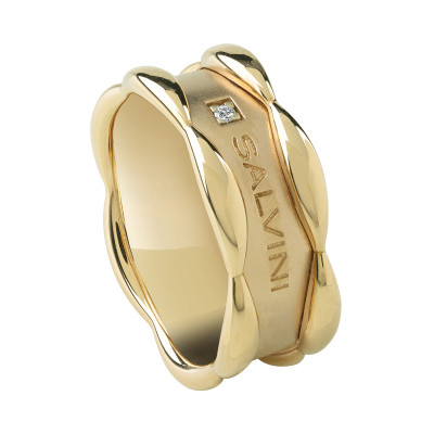 Anello Sunny in oro giallo e diamante