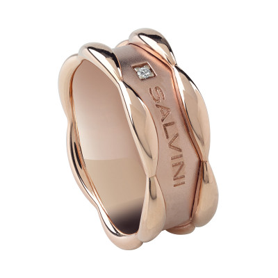 Anello Sunny in oro rosa e diamante