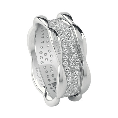 Anello Sunny in oro bianco e diamanti