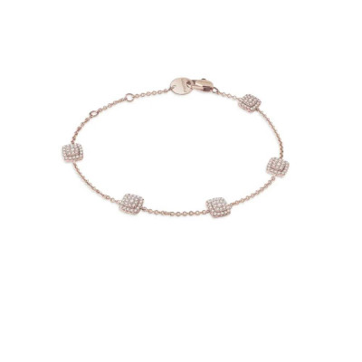 Bracciale Bagliori in oro bianco e diamanti