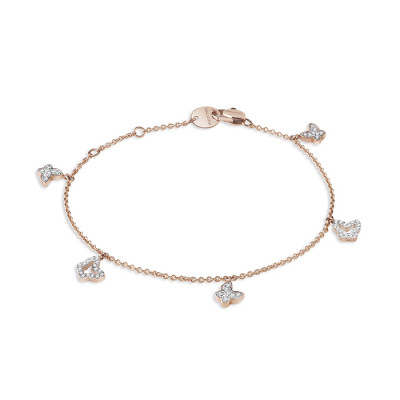 Bracciale I Segni oro rosa e diamanti