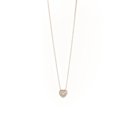 Collana Bagliori in oro rosa e diamanti