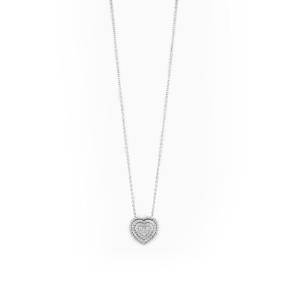 Collana Bagliori in oro bianco e diamanti
